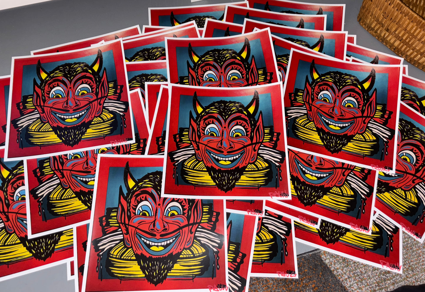 EL DIABLO PRINT 12”x12” signed and numbered. Edition of 50