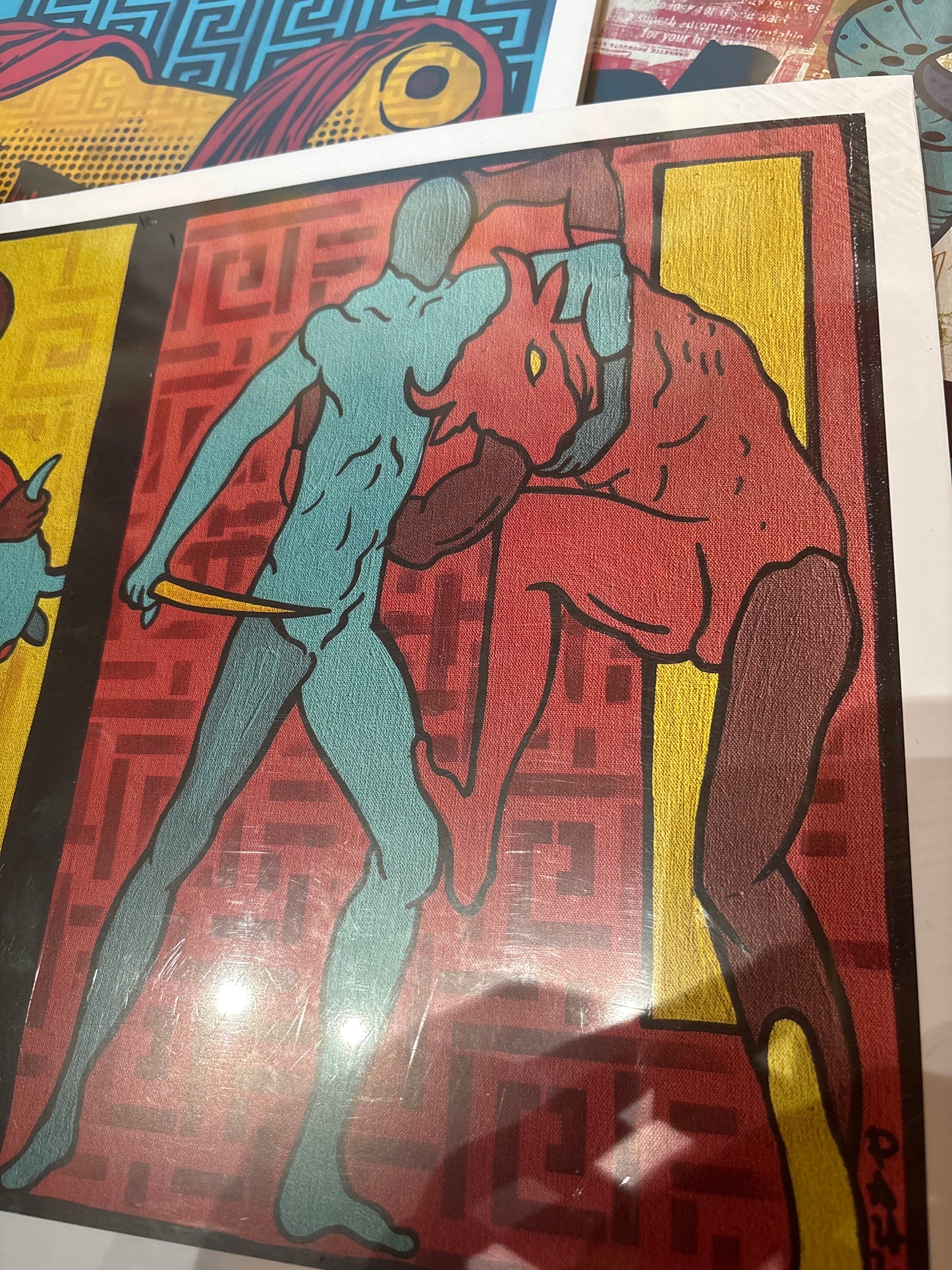 “THESEUS’ DEEDS” 12”x17”Original Art Print (Signed and Numbered) Edition of 25