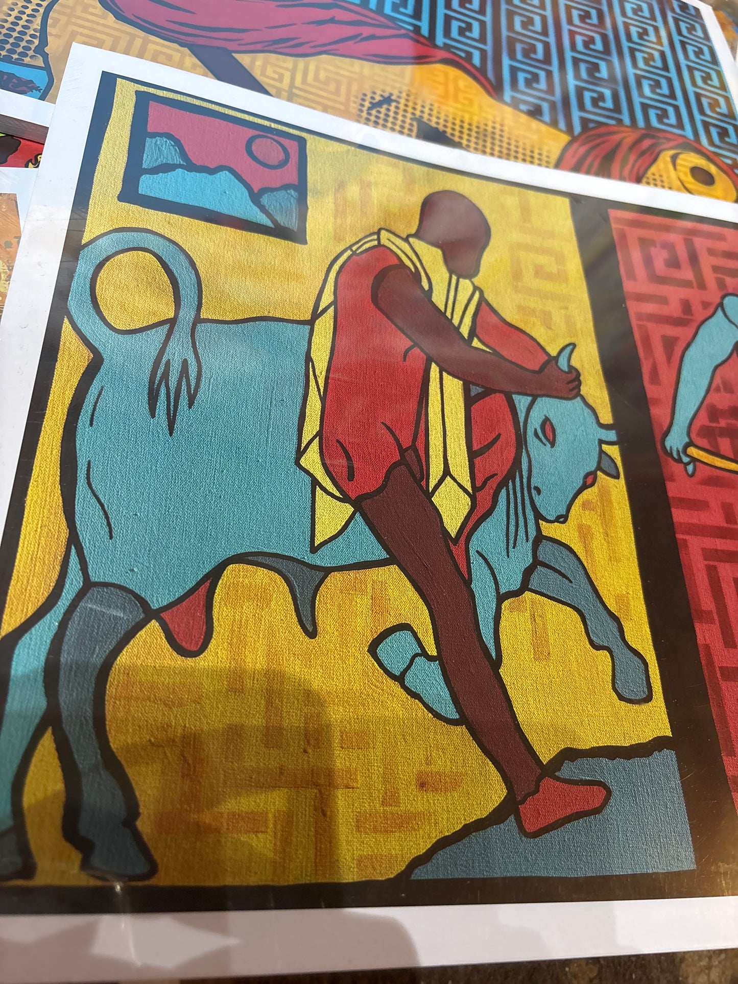 “THESEUS’ DEEDS” 12”x17”Original Art Print (Signed and Numbered) Edition of 25