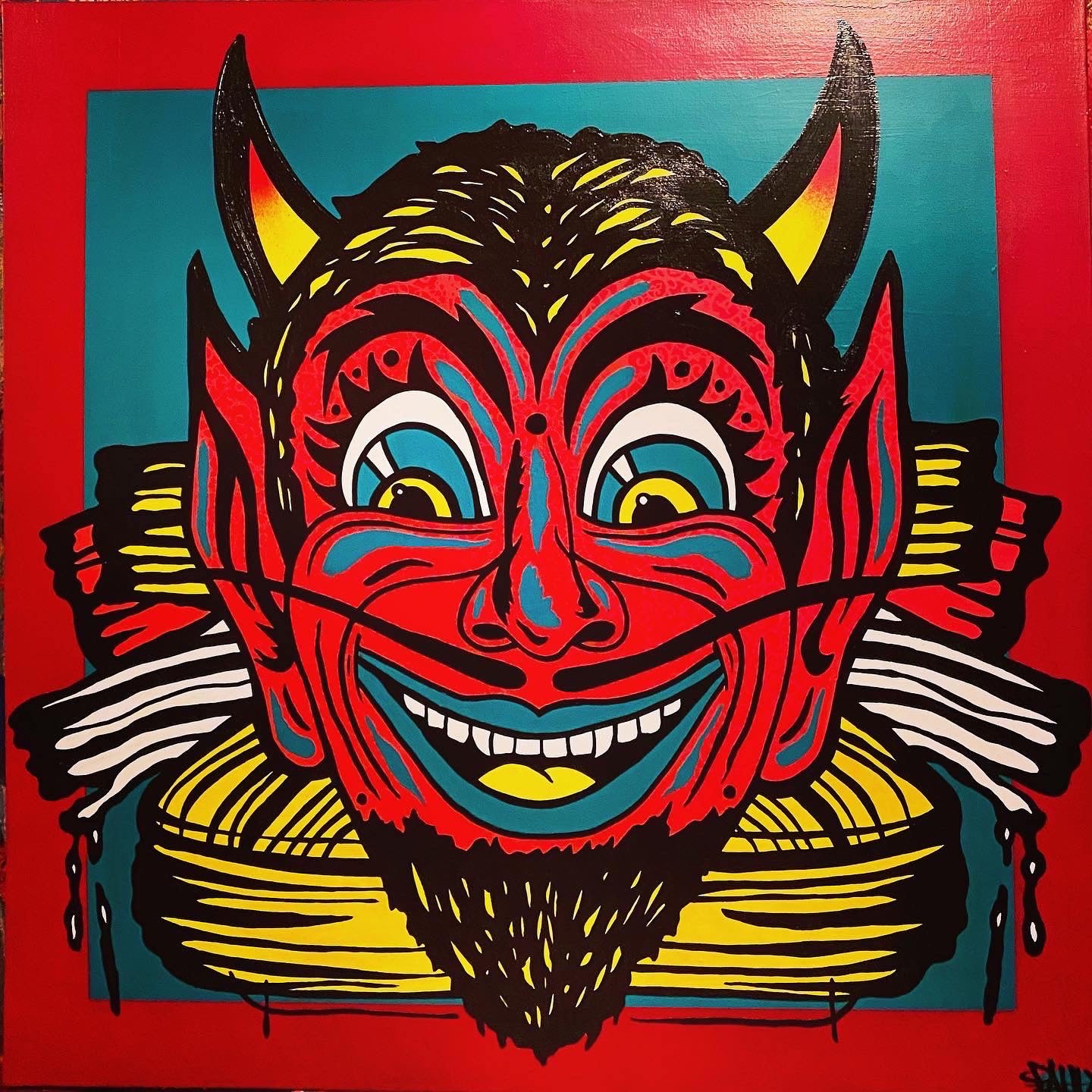 EL DIABLO PRINT 12”x12” signed and numbered. Edition of 50