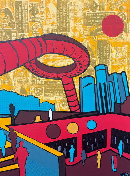 “DAYLIGHT” (Hart Plaza Study) 16”x12” Original Art Print (Signed and Numbered) Edition of 25