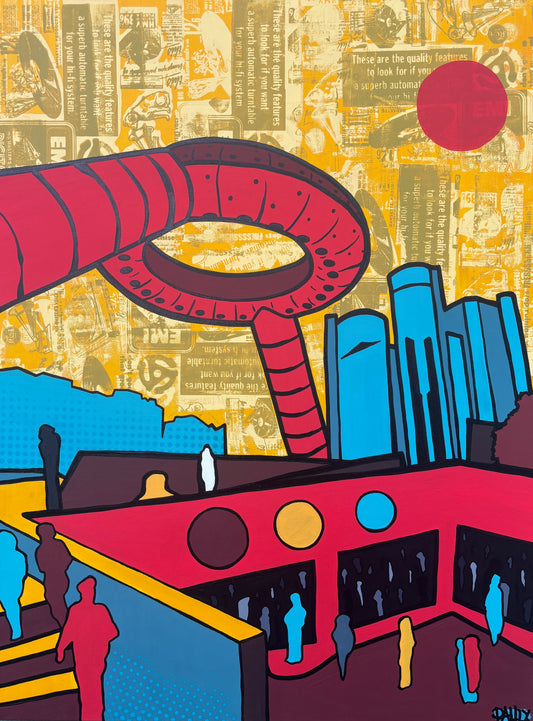 “DAYLIGHT” (Hart Plaza Study) 16”x12” Original Art Print (Signed and Numbered) Edition of 25