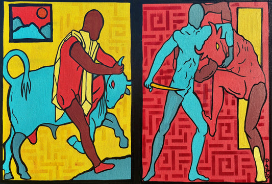 “THESEUS’ DEEDS” 12”x17”Original Art Print (Signed and Numbered) Edition of 25