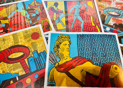“APOLLO BELVEDERE (Pre-Restoration)” 12”x16” Original Art Print (Signed and Numbered) Edition of 25