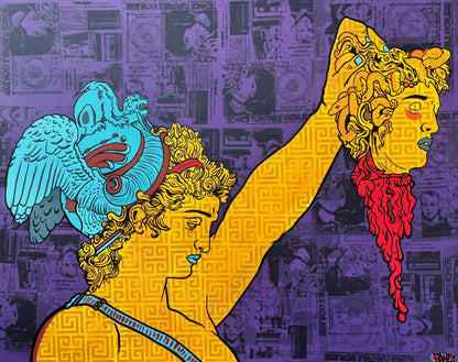 “Perseus with the Head of Medusa” original art print. (Signed and numbered) edition of 25 / 11”x17”